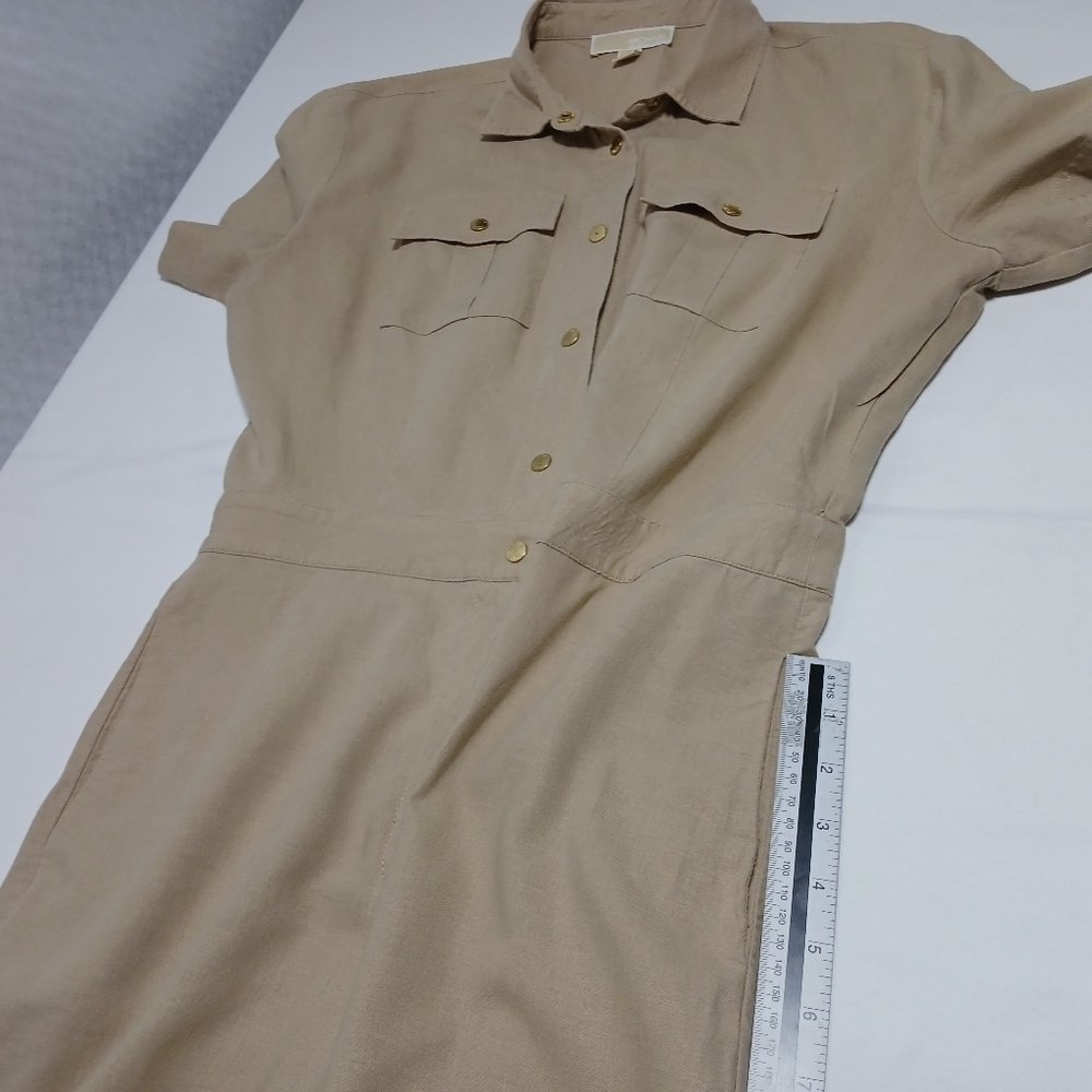 Micheal Kors Linen/ Cotton Wide Leg Jumpsuit. Size M - Picture 7 of 13